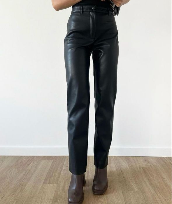 Шкіряні штани, Штани із еко шкіри