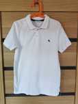 Biała koszulka polo H&M 134/140 8/10 lat