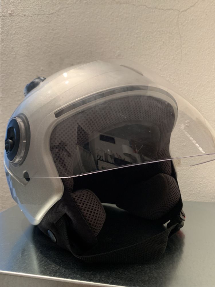 Casaco e capacete para moto (novo)