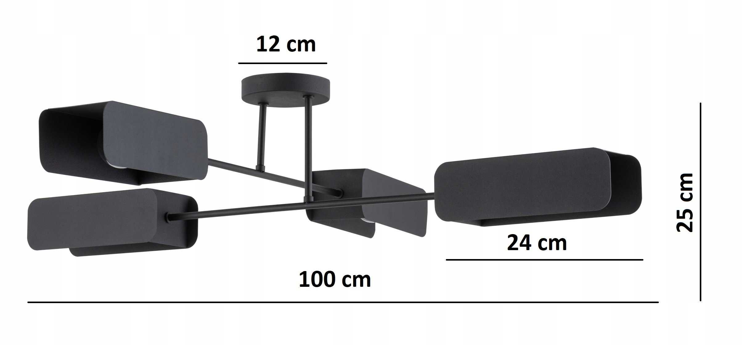 Llampa Sufitowa PLAFON Żyrandol Loft EDISON LED e27 elko Venus 9992