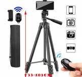 STATYW NA APARAT telefon stojak tripod 103cm uchwyt do zdjęć pilotem k