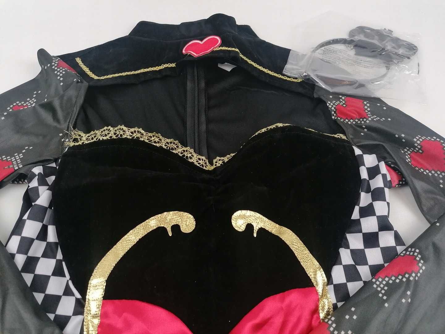 Strój Królowa Kier karnawał, halloween M