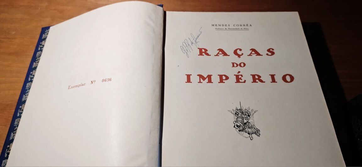 Raças do império por Mendes Correa - 1943 - Exemplar 636