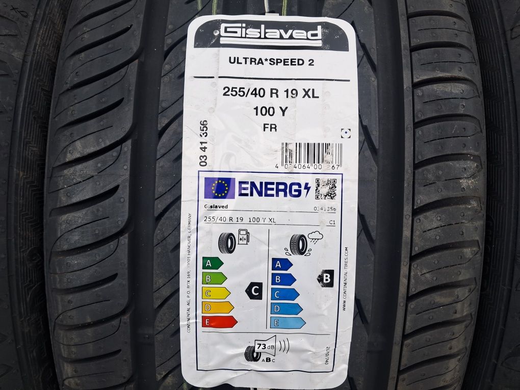 Резина літня, НОВА, 255/40 R19 Gislaved Ultra Speed 2, 2024 рік