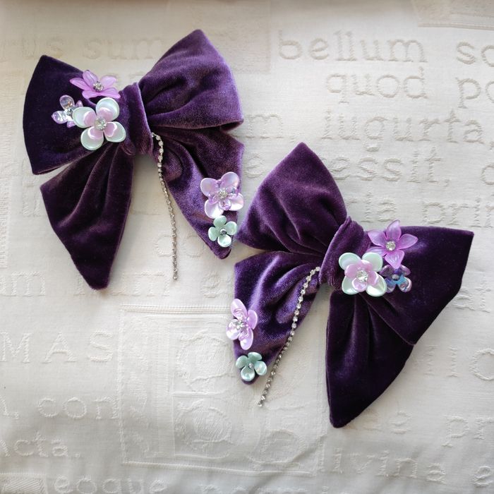 Заколка бантик для волосся