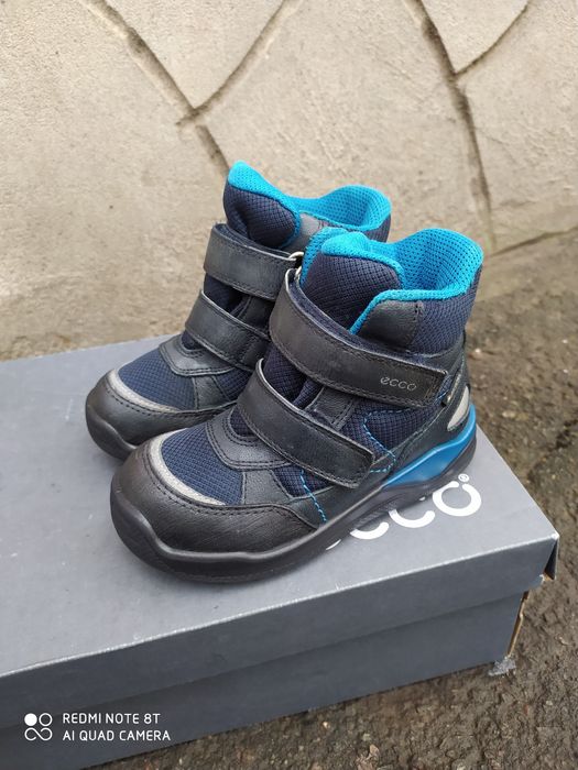 Ecco 26 термоботинки на хлопчика зимові чоботи черевики сапоги ессо