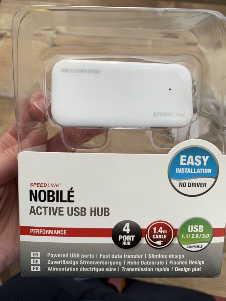 USB-хаб SPEEDLINK Nobile Active 7 Port (SL-7417-SWT/US) White