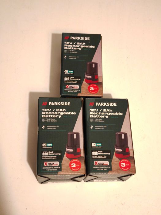 Pack 5 baterias 12v Parkside * NOVAS *