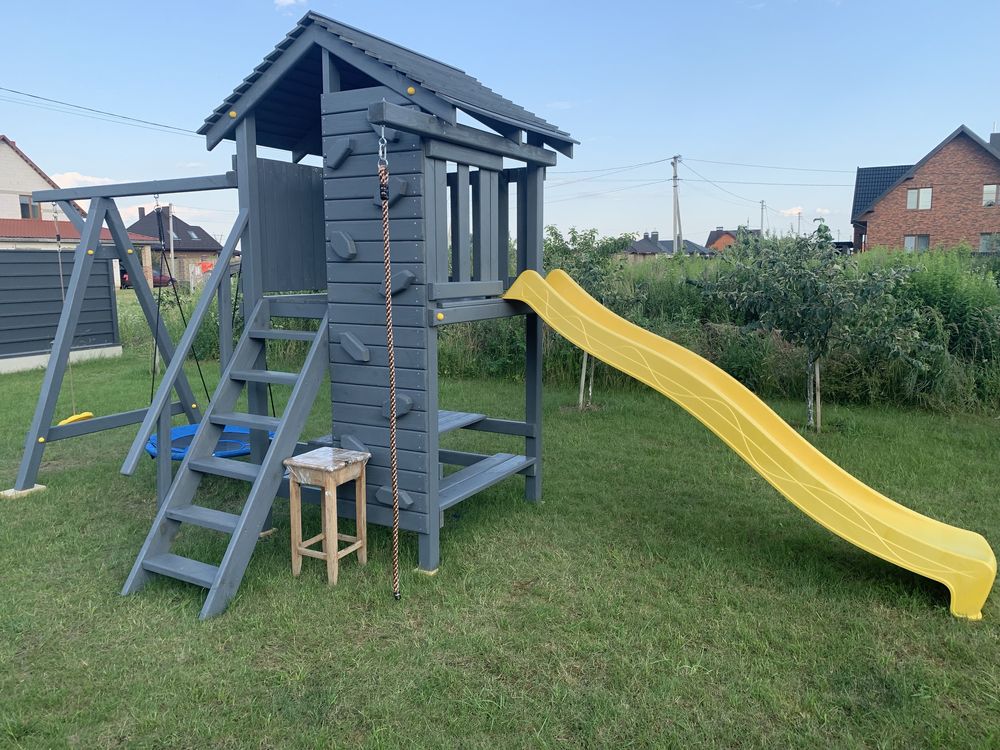 Дитячий майданчик, горка, гойдалка, качеля
