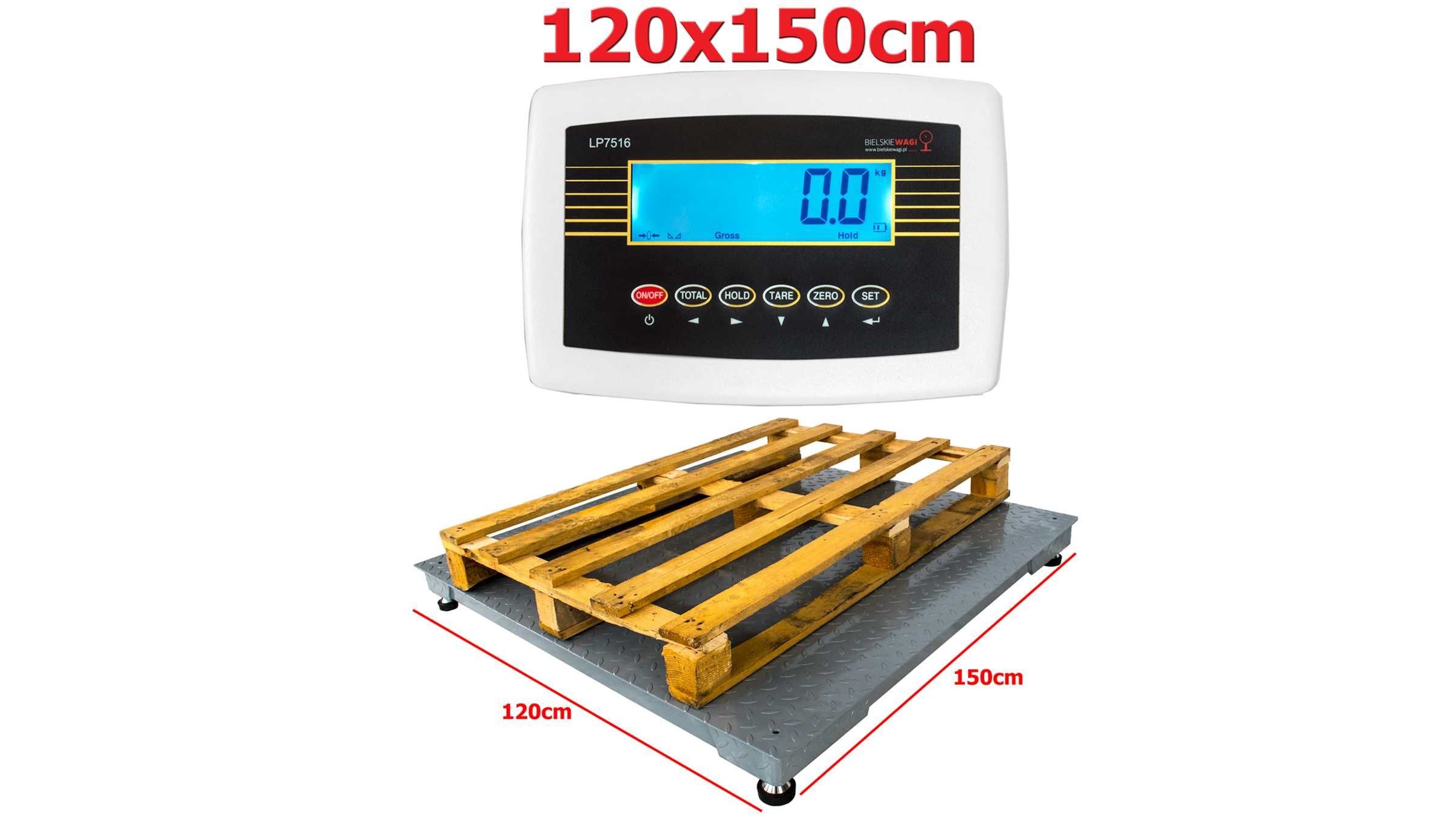 Rolnicza  Waga Platformowa Paletowa 1,2x1,5 3T 3000kg 5T SOLIDNA