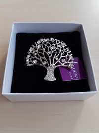 Broszka Drzewo Drzewko Buckingham Jewellery