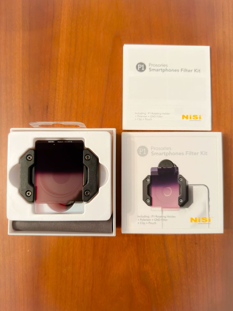 Kit de filtros NiSi para câmara de telemóvel