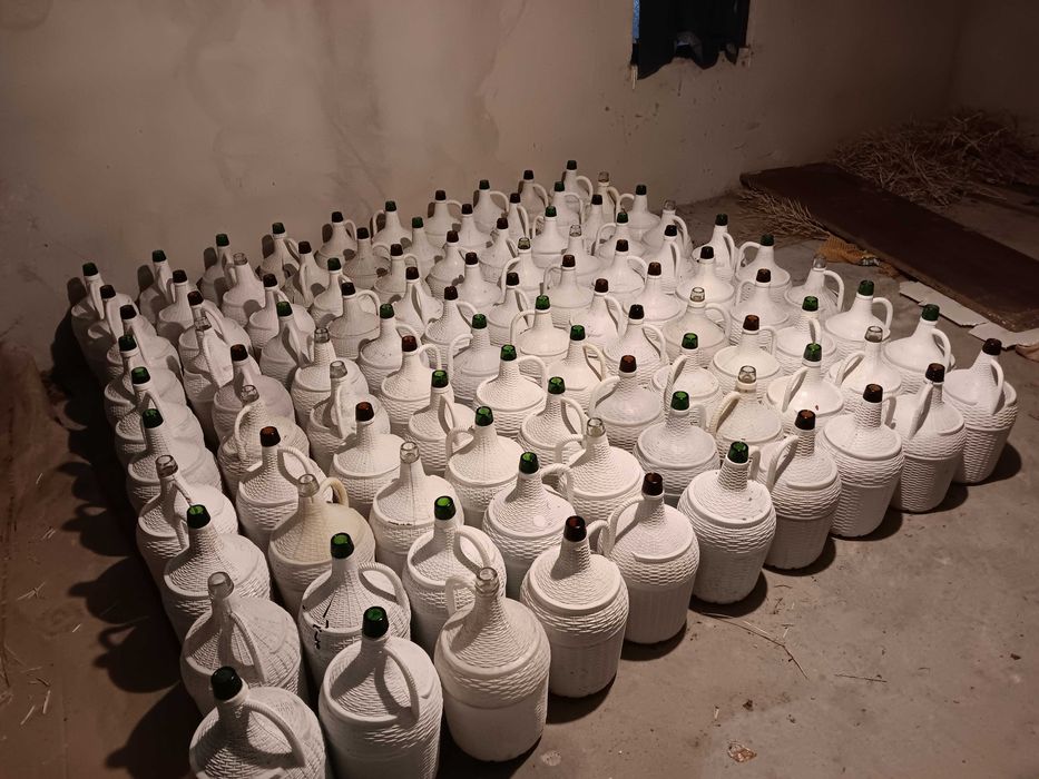 Garrafões de vidro de 5Lt.