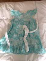 Vestido flores azuis