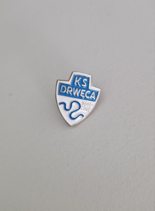 Przypinka sportowa klubu KS Drwęca, znaczek, emblemat, herb