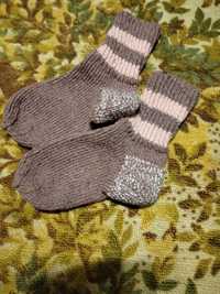 Теплые вязаные носки .