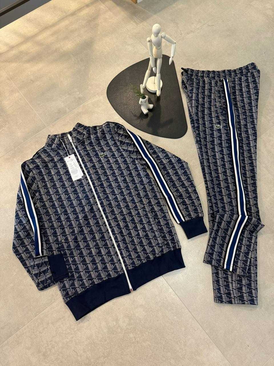 Спортивні костюми Lacoste Monogram Blue/Monogram Green/Monogram Black