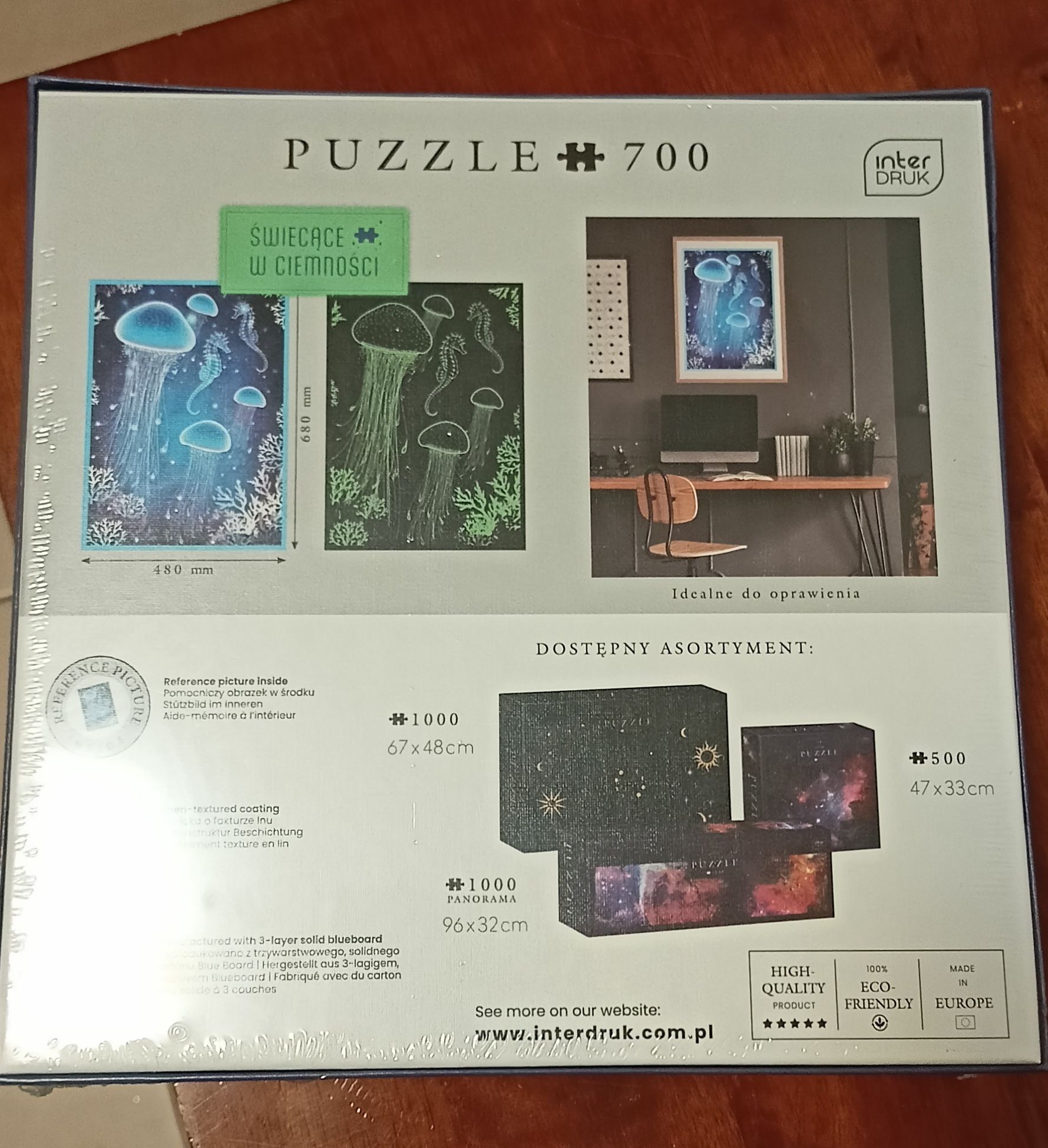 Świecące w ciemności puzzle 700 sztuk