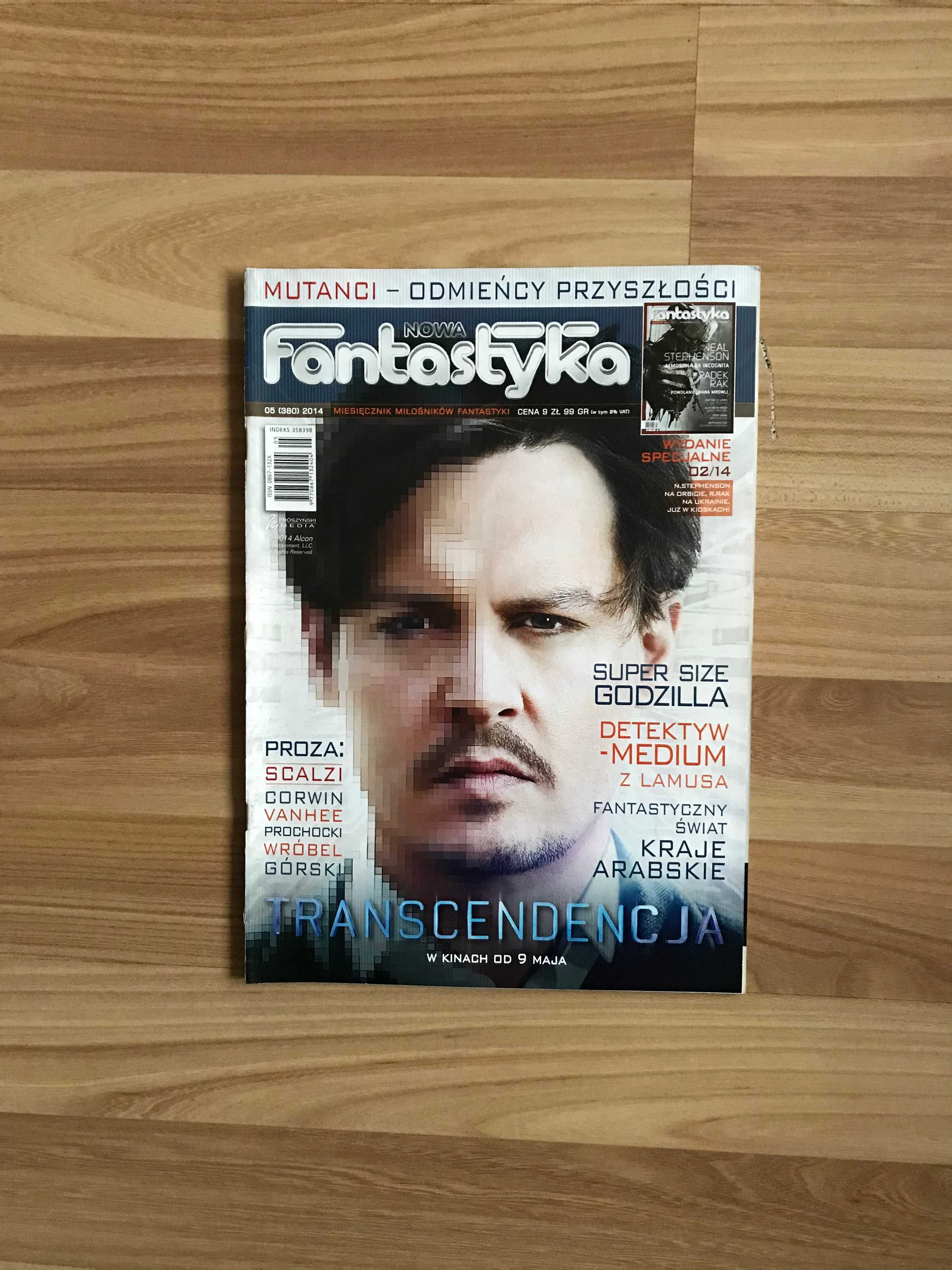 Nowa Fantastyka 5 (380) 2014 Transcendencja Johnny Depp Godzilla X-Men