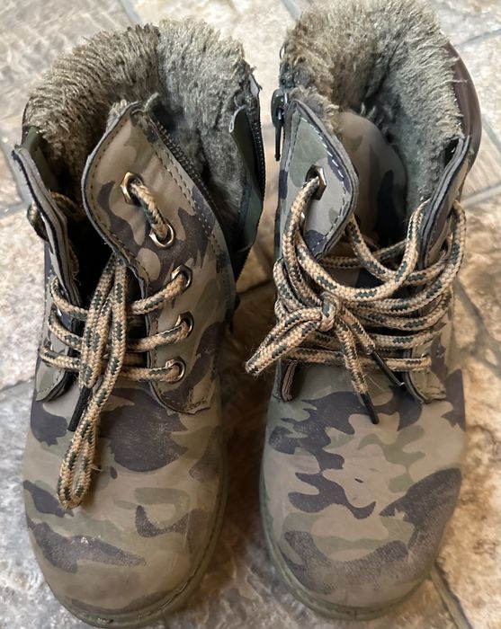 Сапожки берцы для мальчика хаки 32 размер