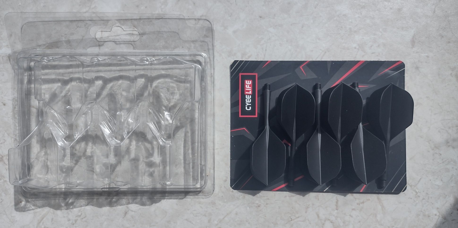Shafty z piórkami do lotek dart 6 sztuk - system zintegrowany