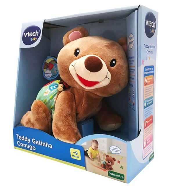 NOVO - VTech Baby Teddy Gatinha Comigo peluche urso criança