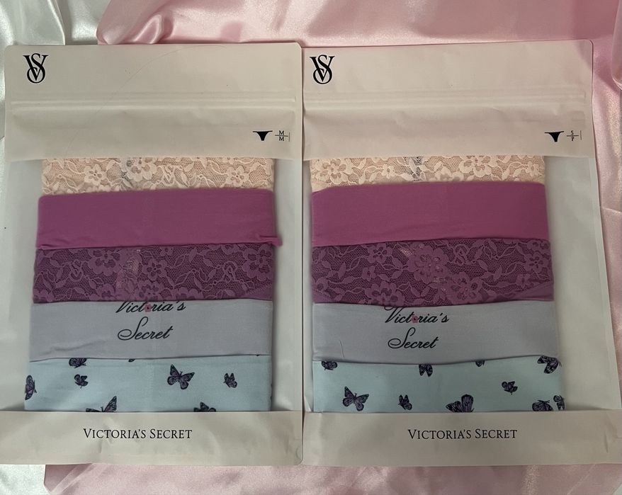 Набір трусиків Victoria’s Secret стірнги cheeky xs, s, m