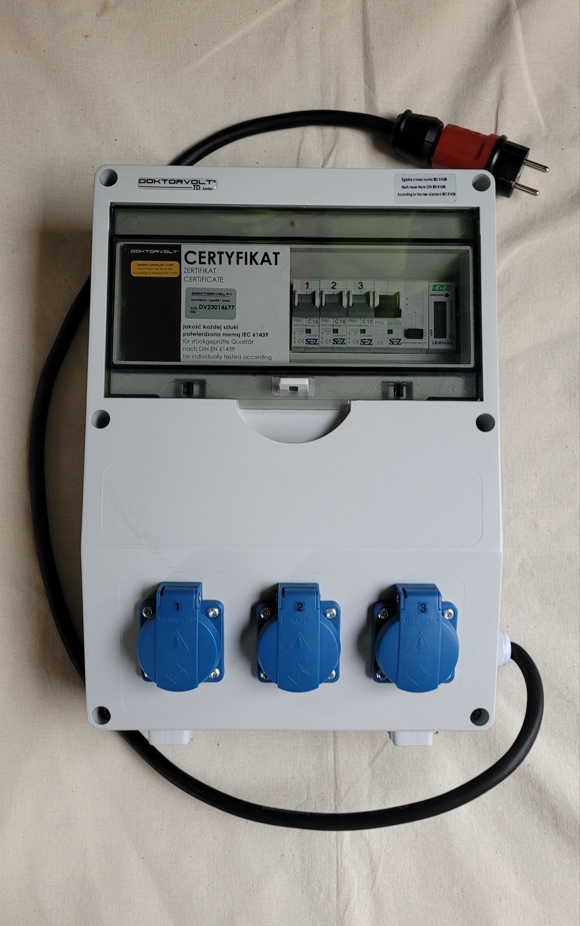 Doktorvolt Rozdzielnica TD-S/FI 3x230V Typ F
