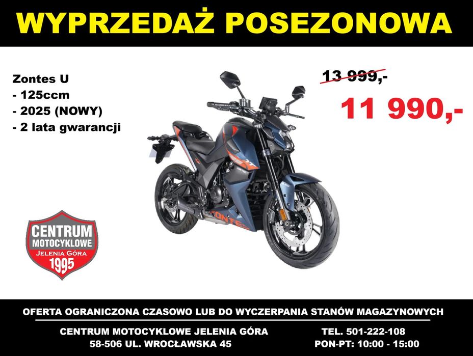 Zontes 125U w egzotycznym malowaniu i dostępny od ręki!