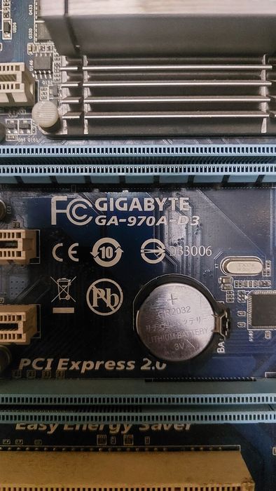 Материнская плата Gigabyte GA-970A-D3, процессор Amd 6300, опер. памят