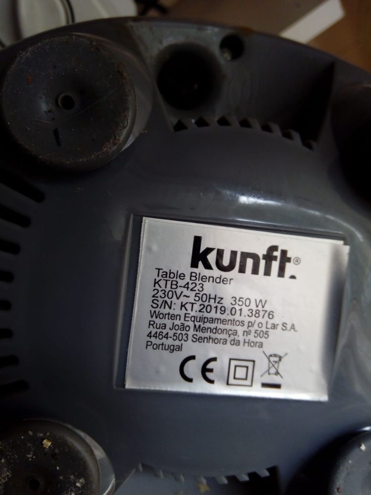 Vendo motor+tapa liquidificadora “Kunft”