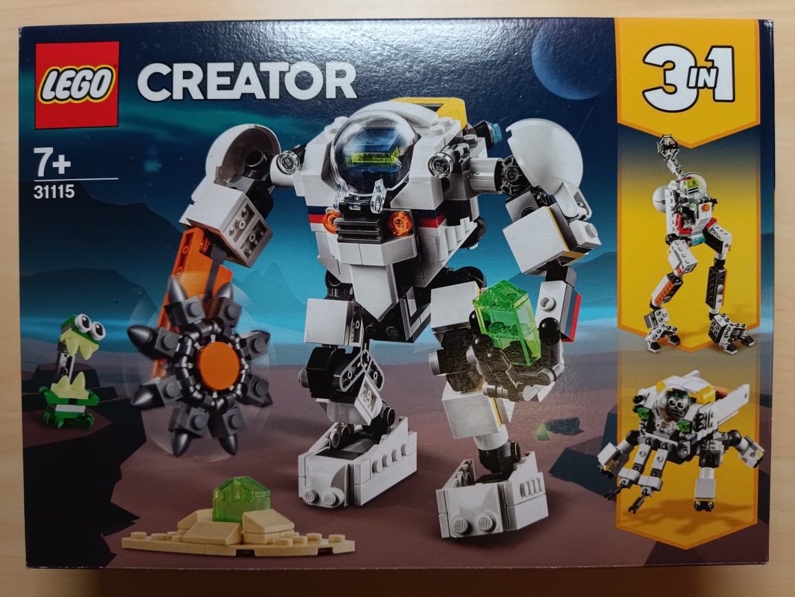 Klocki Lego 31115 Creator 3w1 - Kosmiczny robot górniczy