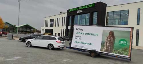 Reklama mobilna przyczepki reklamowe Częstochowa - Reklama na lawecie!