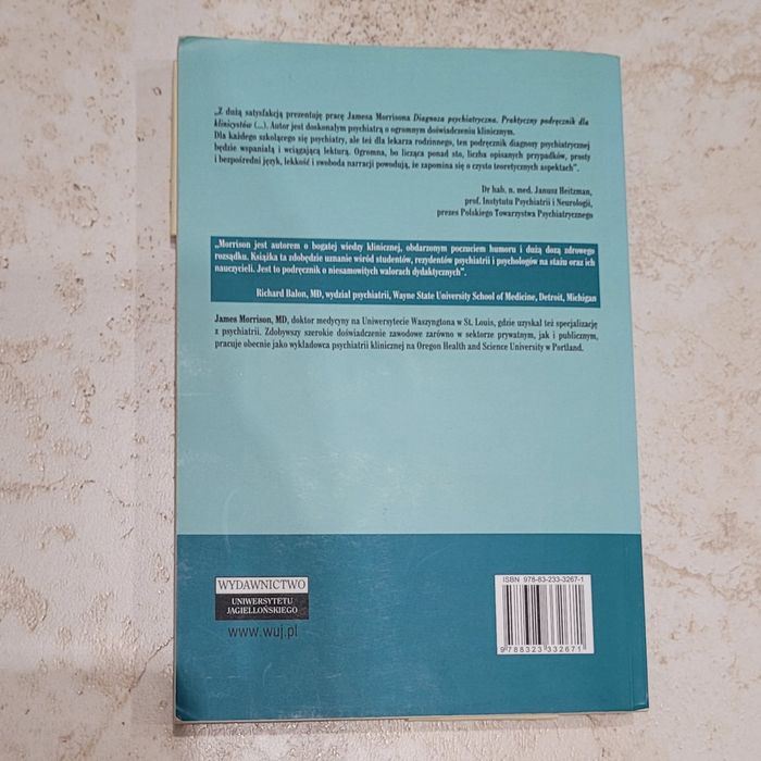 James Morrison, Diagnoza psychiatryczna, Wydawnictwo UJ, WUJ, wyd. 1