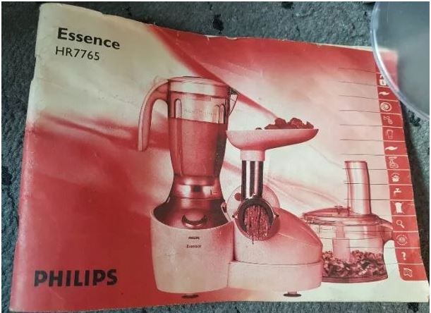 Pokrywa , Dekiel do Robot kuchenny Philips HR 7765 Essence / Sprzęt