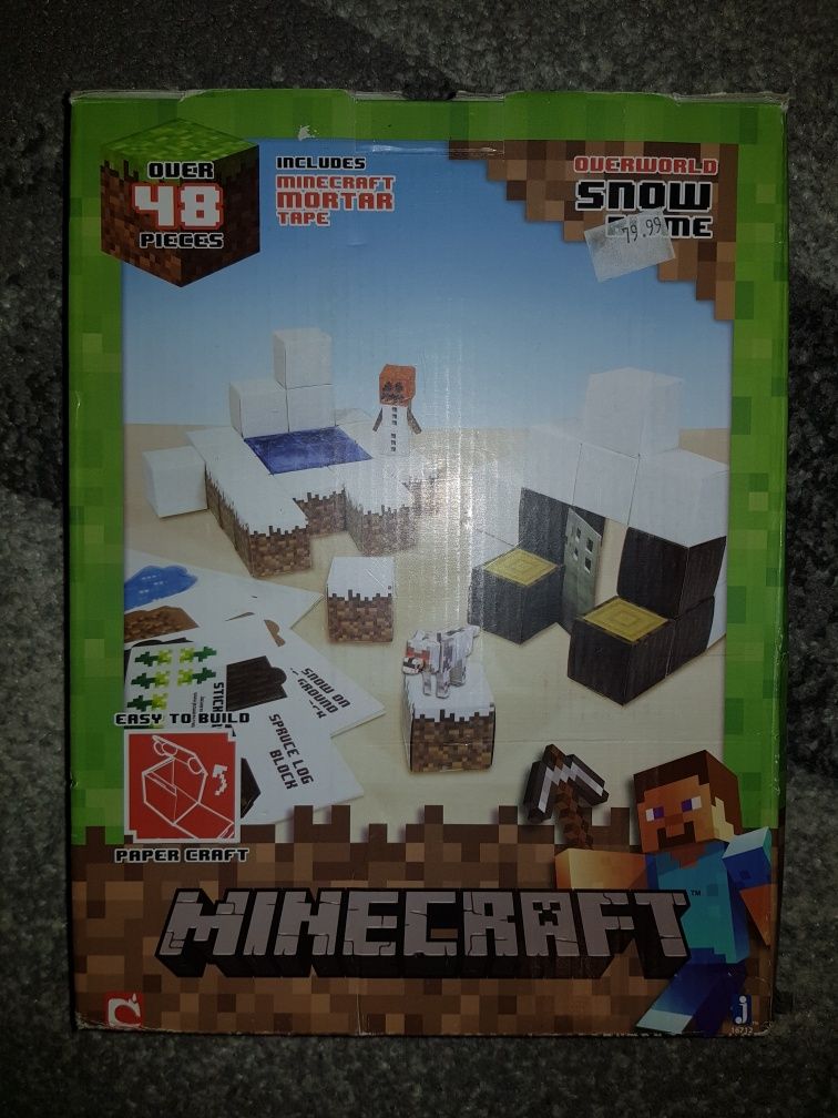 Minecraft Papercraft Overworld Snow Biome Lego Okazja Idealny!