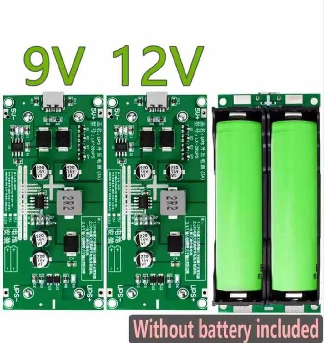 LX-2BUPS плата ДБЖ для роутера, модуль, УПС 9, 12 вольт, безперебійник