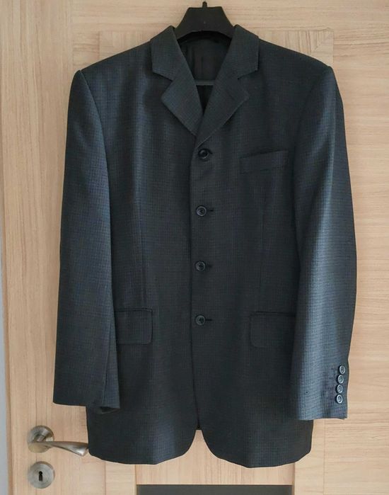 Marynarka męska Sunset Suits 170/ 96 cm szara wełna Trevira