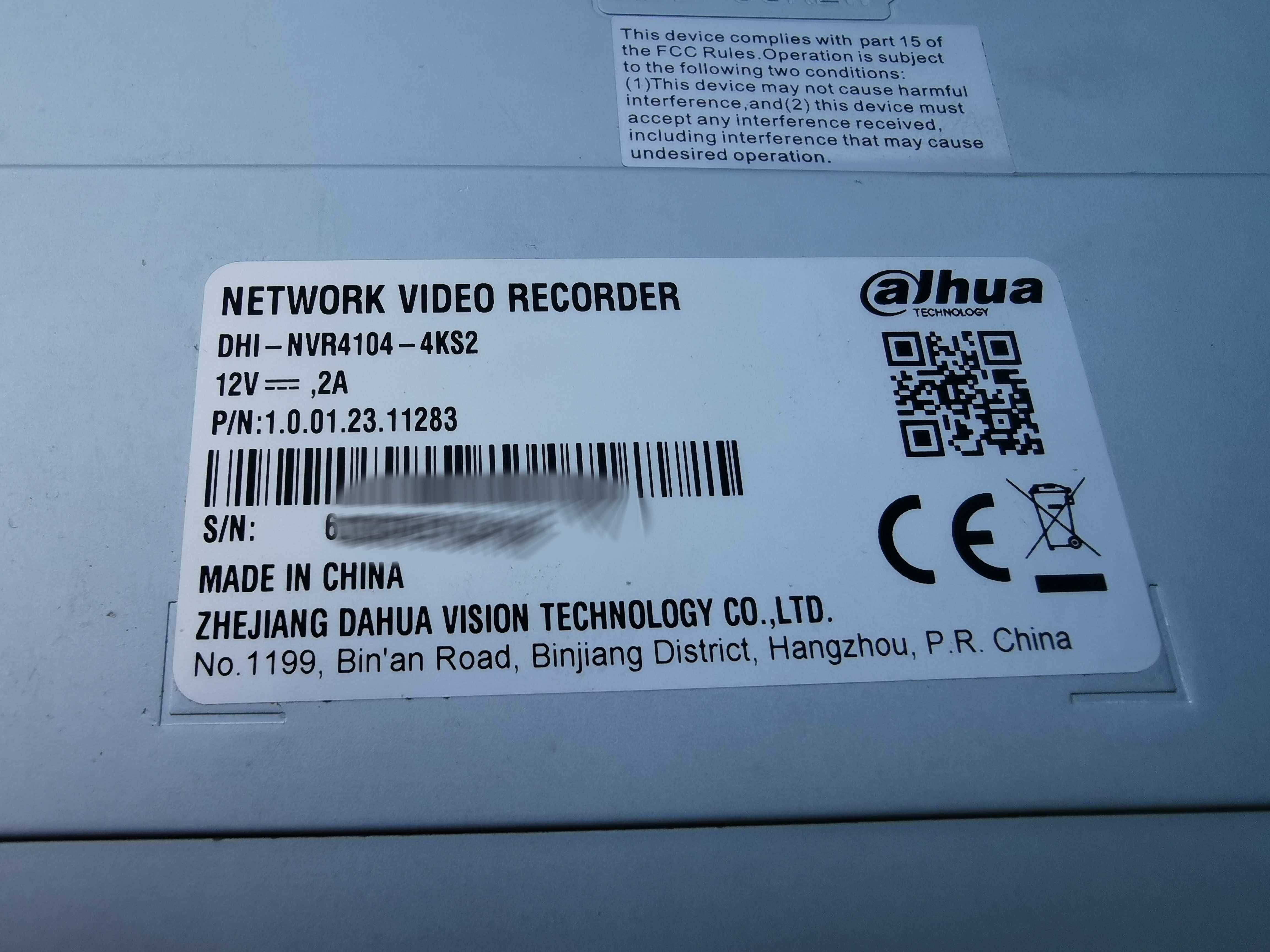 Rejestrator wideo Dahua DHI-NVR4104-4KS2