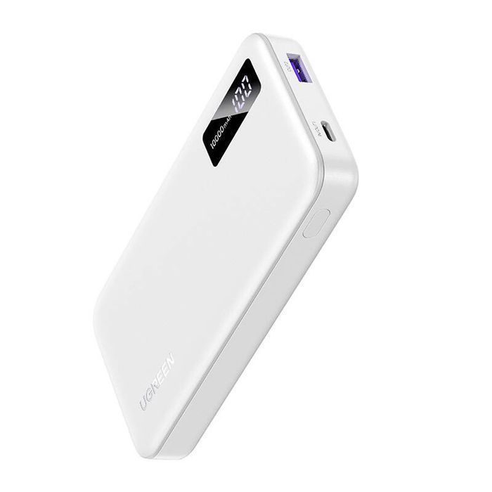 Powerbank 10000Mah Ugreen Pb311, Usb + Usb-C, 20W Pd (Biały)