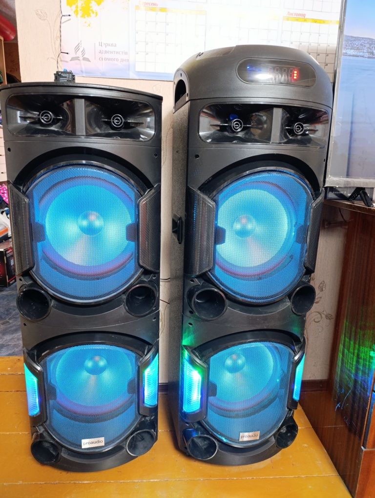 Колонки, акустична система Proaudio з Аккум