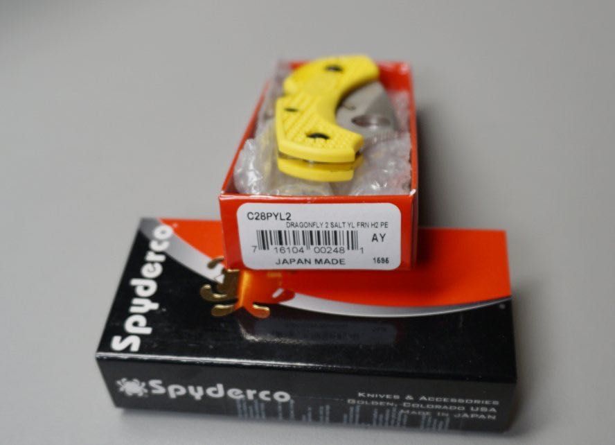 Nóż Spyderco DragonFly 2 Salt FRN Yellow Plain (C28PYL2)