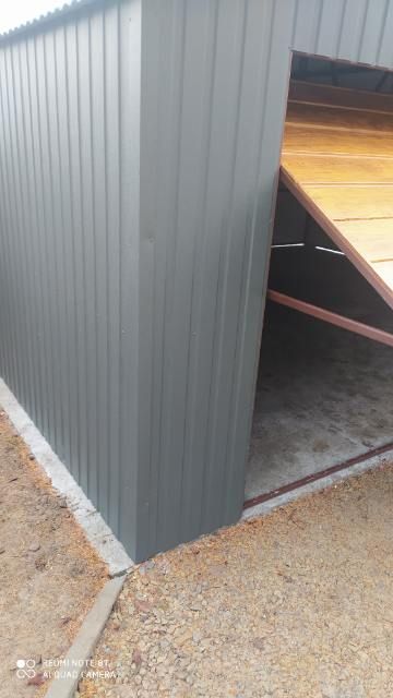 garaz blaszany 7x6 dwuspad okazja garaz blaszak bramy 6x6 profil