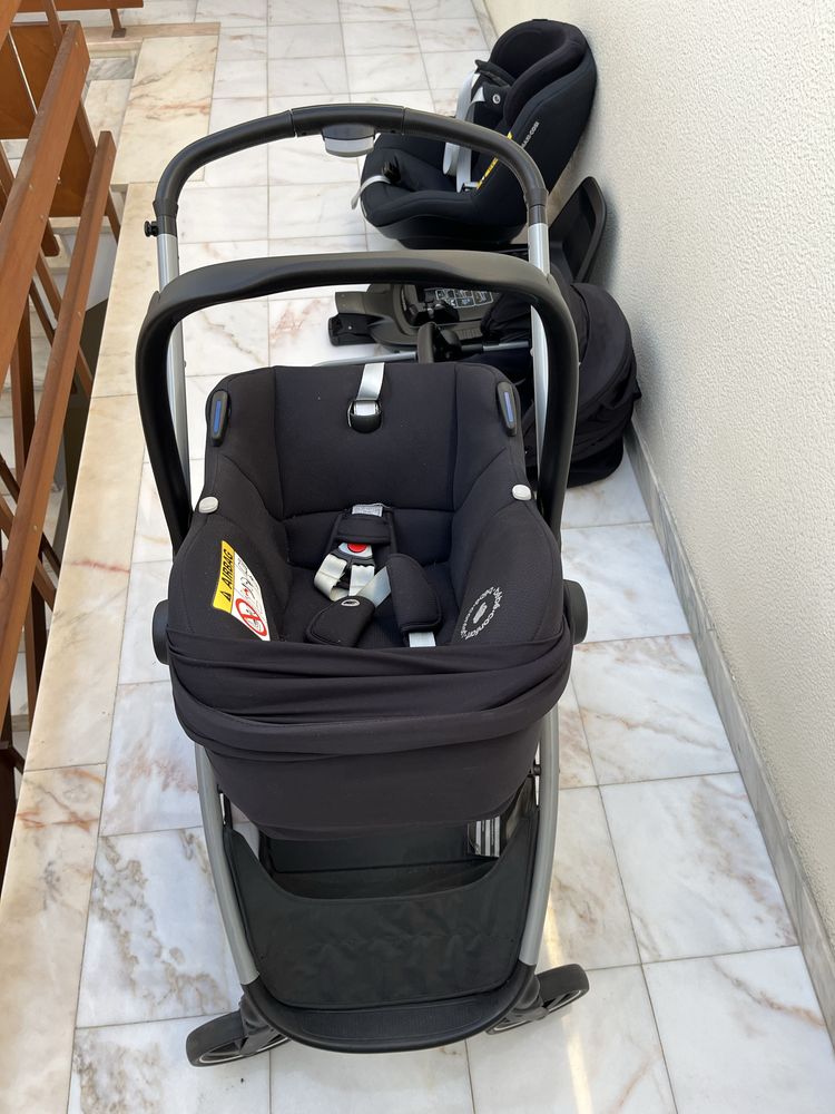 Conjunto Bebé Maxi Cosi + cadeira auto