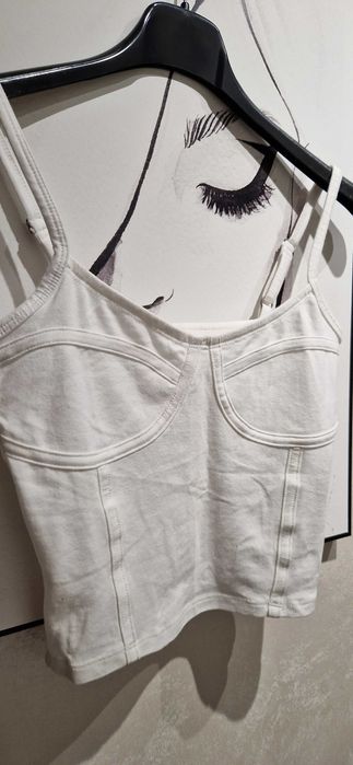 Nowy bawełniany krótki top Hollister rozmiar 34