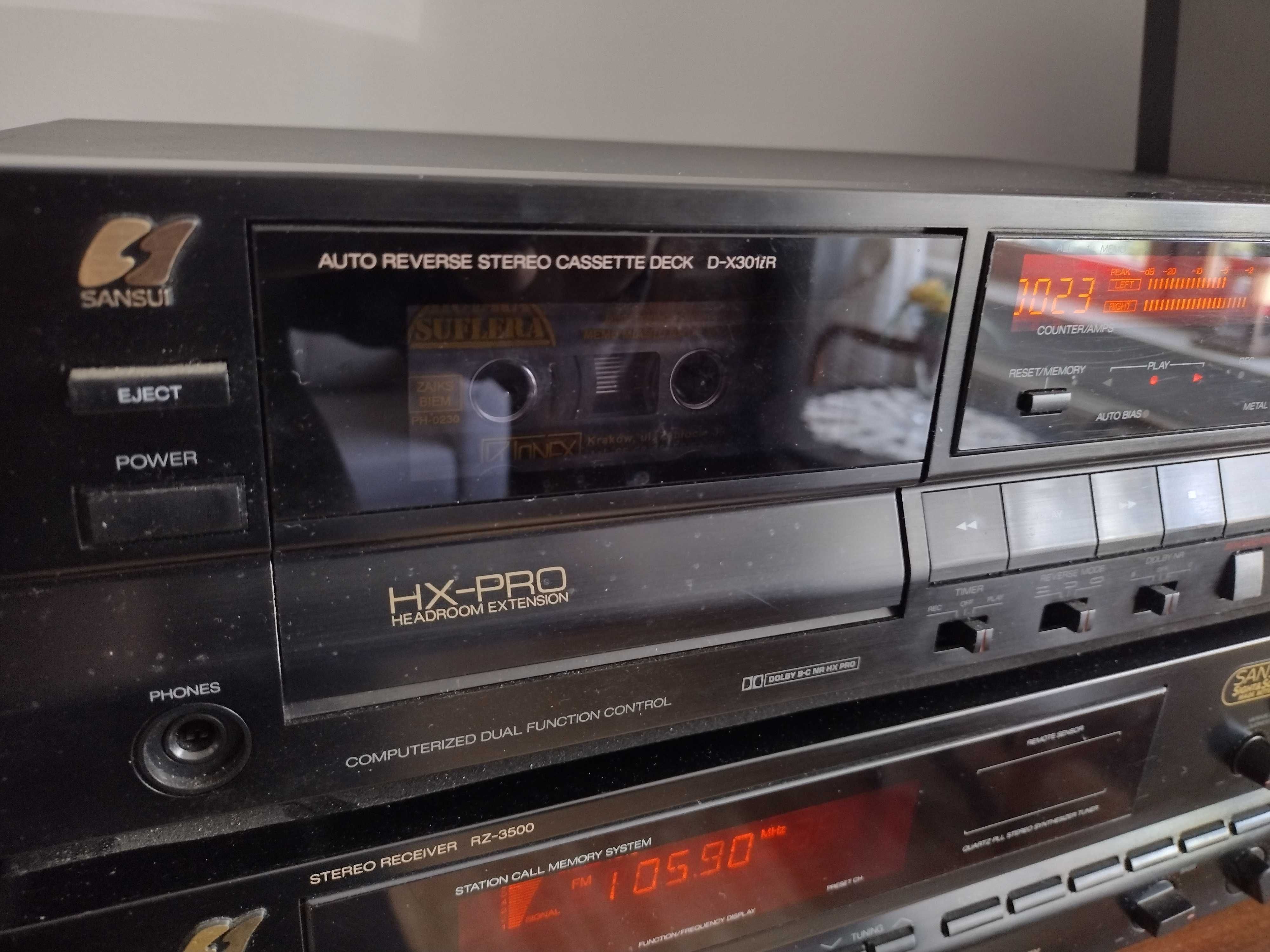 Sansui  RZ-3500  Sansui deck D-X301 i R / nie diora unitra sharp gf