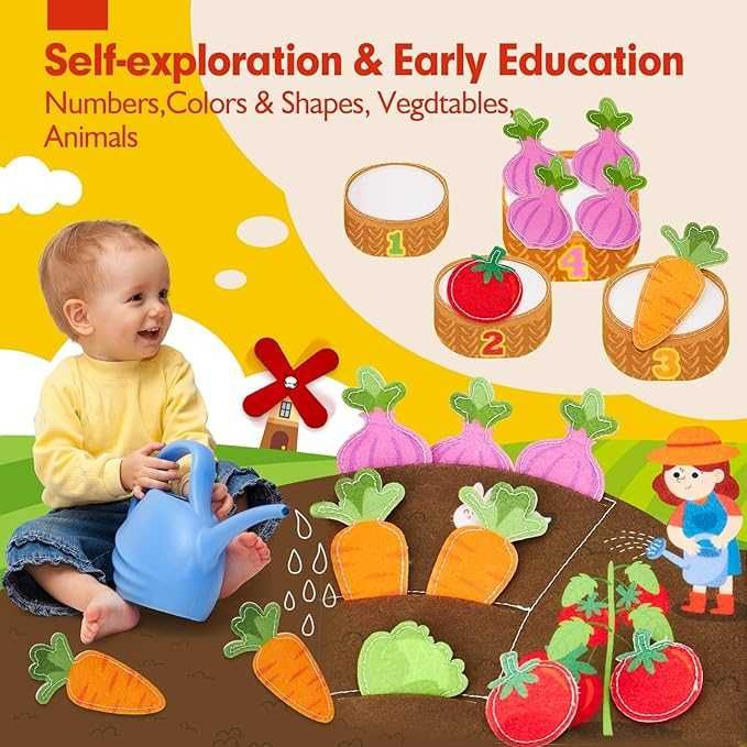 Sensoryczna zabawka Montessori hahaland książka manipulacyjna farma