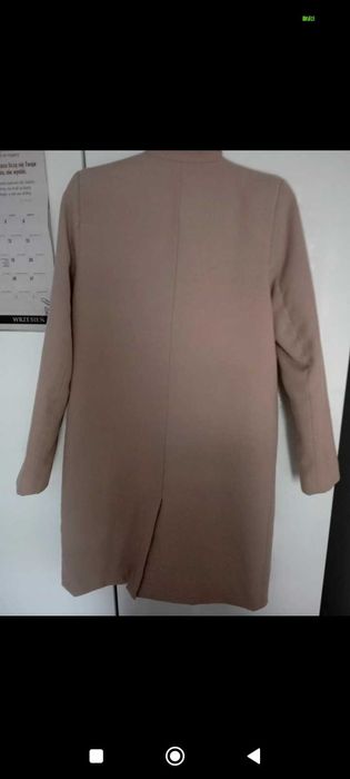 Mohito Płaszcz jesienno zimowy beżowy XS/34