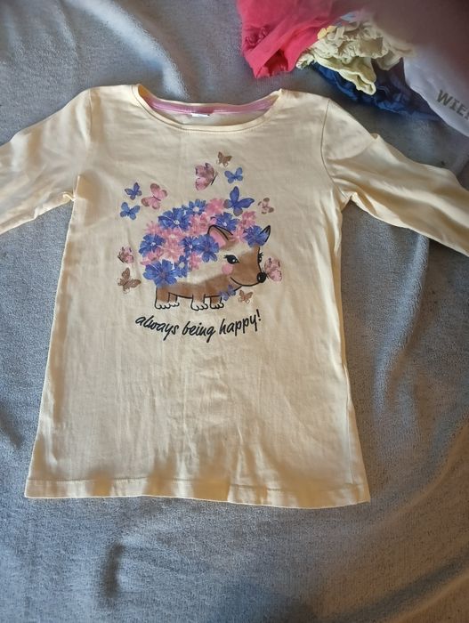 Nie używana bluzka z długim rękawem dla dziewczynki rozmiar 116