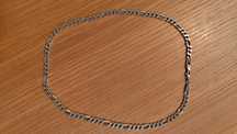 Łańcuszek keta srebrny 925 figaro dł 47cm szer 5mm Made In Italy 22 g
